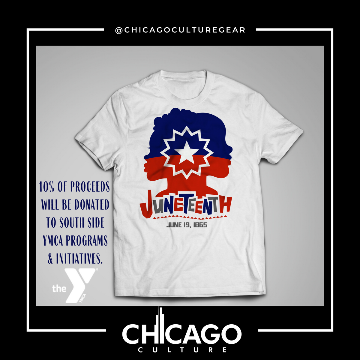 Chicago Flag - 100% Cotton T-Shirt 